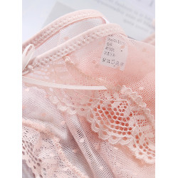 4條網紗無痕內褲女蕾絲大碼少女褲頭低腰性感女士三角全棉襠底褲