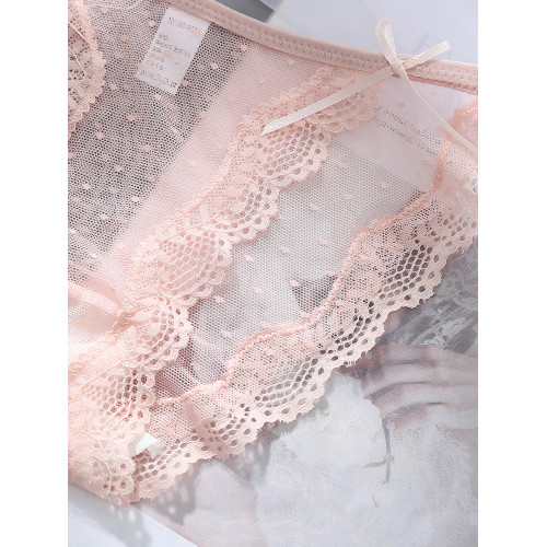4條網紗無痕內褲女蕾絲大碼少女褲頭低腰性感女士三角全棉襠底褲 4條網紗無痕內褲女蕾絲大碼少女褲頭低腰性感女士三角全棉襠底褲