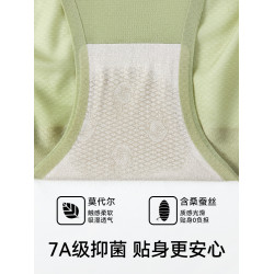 無痕內褲女士高腰開叉收腹運動桑蠶絲親膚抗菌大碼不勒腿三角褲衩