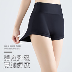 高腰收腹褲強力包臀無痕提臀安全褲防走光婚紗打底內褲平角不卷邊