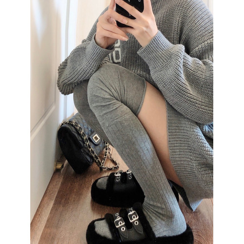 菸灰色過膝襪女春秋薄款黑色大腿襪拼接高筒襪東大門米白色長筒襪 菸灰色過膝襪女春秋薄款黑色大腿襪拼接高筒襪東大門米白色長筒襪