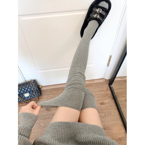 菸灰色過膝襪女春秋薄款黑色大腿襪拼接高筒襪東大門米白色長筒襪 菸灰色過膝襪女春秋薄款黑色大腿襪拼接高筒襪東大門米白色長筒襪