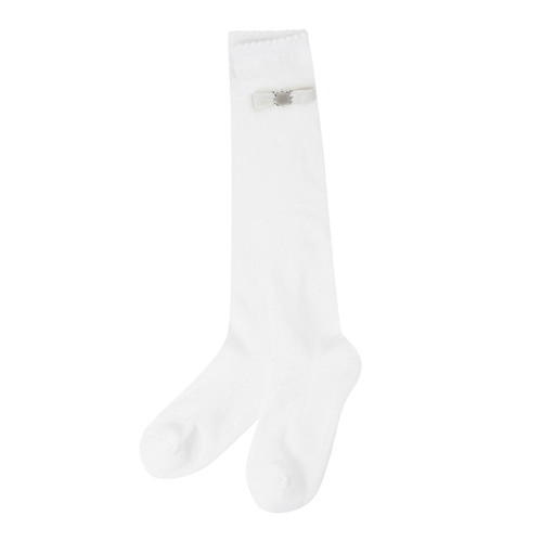 高爾夫女士球襪蝴蝶結可拆五金配飾運動襪四季可穿防滑透氣長筒襪