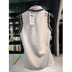 【特價】高爾夫服裝女花邊條紋無袖背心舒適百搭休閒簡約速乾上衣