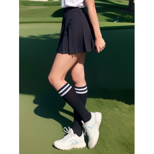 高爾夫絲襪防曬女夏季拼色防曬襪子一體打底褲高爾夫球連褲襪防曬