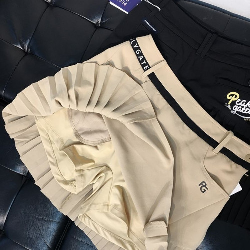 2025夏高爾夫運動撞色百折裙褲高腰顯瘦有裡襯吸漢透氣有品質