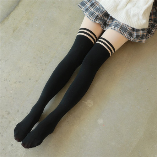 高爾夫女士連褲襪秋冬加絨加厚保暖長襪連體過膝襪休閒運動打底襪