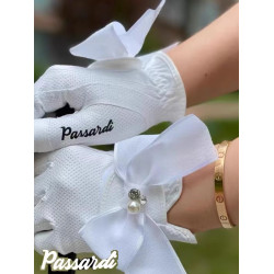 韓版高爾夫手套女款露指雙手防滑耐磨透氣GOLF手套蝴蝶結時尚手套