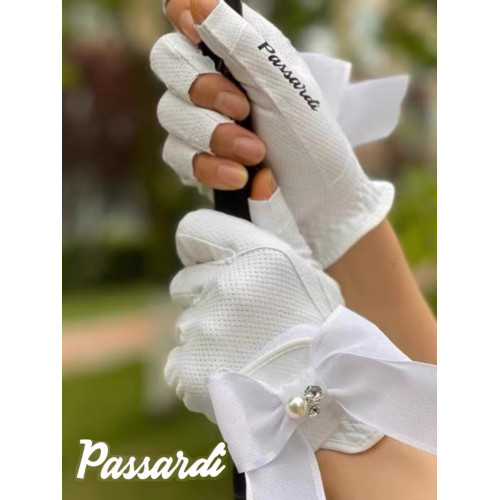 韓版高爾夫手套女款露指雙手防滑耐磨透氣GOLF手套蝴蝶結時尚手套 韓版高爾夫手套女款露指雙手防滑耐磨透氣GOLF手套蝴蝶結時尚手套