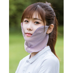 高爾夫防曬面罩女護臉護頸高爾夫防曬面紗戶外運動遮陽面罩防紫外