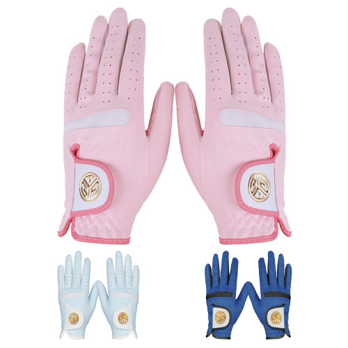 高爾夫手套女 女款雙手防曬透氣進口超纖布可水洗 高爾夫球手套