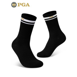 美國PGA 高爾夫男士襪子 運動襪子 透氣舒適 柔軟高彈中筒球襪