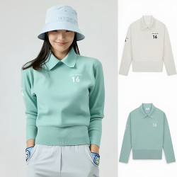 韓國高爾夫服裝女裝高級針織衫衛衣運動修身長袖毛衣時尚休閒上衣