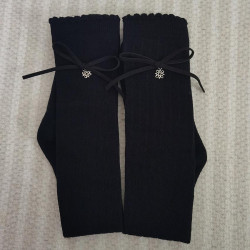 冬襪23原單高爾夫球襪golf加厚保暖毛巾襪38公分蝴蝶結小五金長襪