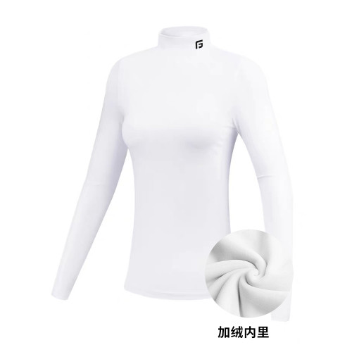 高爾夫女裝保暖衣女士秋冬打底衫GOLF運動長袖T恤球衣內裡磨絨服 高爾夫女裝保暖衣女士秋冬打底衫GOLF運動長袖T恤球衣內裡磨絨服