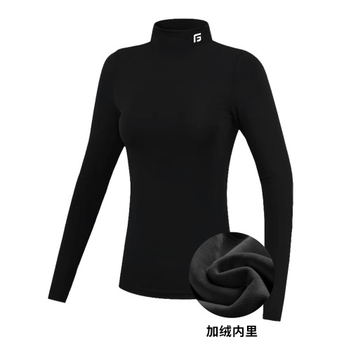 高爾夫女裝保暖衣女士秋冬打底衫GOLF運動長袖T恤球衣內裡磨絨服 高爾夫女裝保暖衣女士秋冬打底衫GOLF運動長袖T恤球衣內裡磨絨服