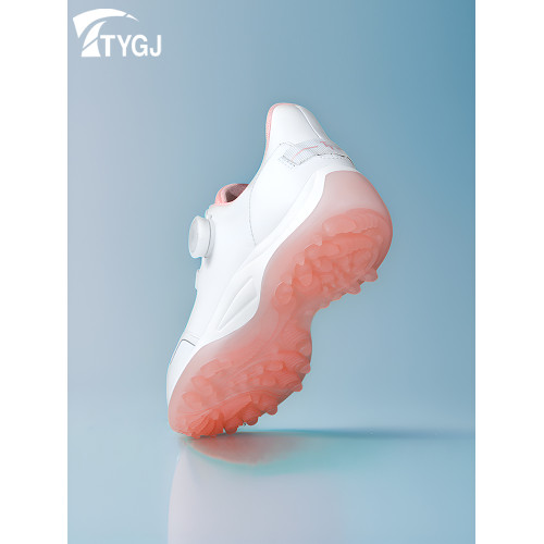 高爾夫女鞋防水防滑休閒運動鞋golf輕便球鞋旋鈕松緊鞋帶百搭鞋子