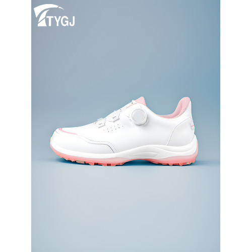 高爾夫女鞋防水防滑休閒運動鞋golf輕便球鞋旋鈕松緊鞋帶百搭鞋子