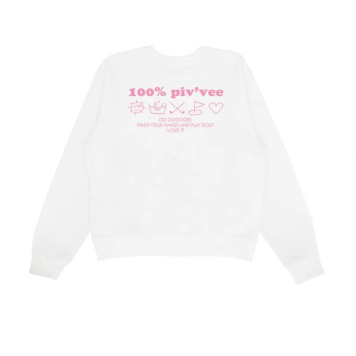 PIVVEE新款高爾夫女士圓領衛衣純棉毛圈高質量純棉上衣 PIVVEE新款高爾夫女士圓領衛衣純棉毛圈高質量純棉上衣