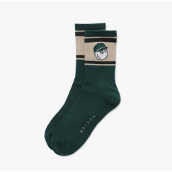 韓國高爾夫女士25新款秋季時尚休閒運動百搭透氣速乾純色中筒襪