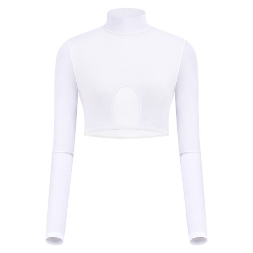 高爾夫冰絲防曬衣女士網紗打底衫彈力透氣內衣半身速乾夏季上衣服 高爾夫冰絲防曬衣女士網紗打底衫彈力透氣內衣半身速乾夏季上衣服