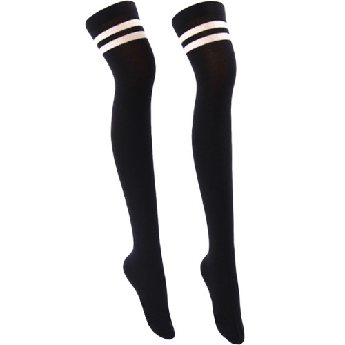 高爾夫純棉長筒襪女透氣條紋過膝襪防滑吸汗高筒網球棒球足球襪子 高爾夫純棉長筒襪女透氣條紋過膝襪防滑吸汗高筒網球棒球足球襪子