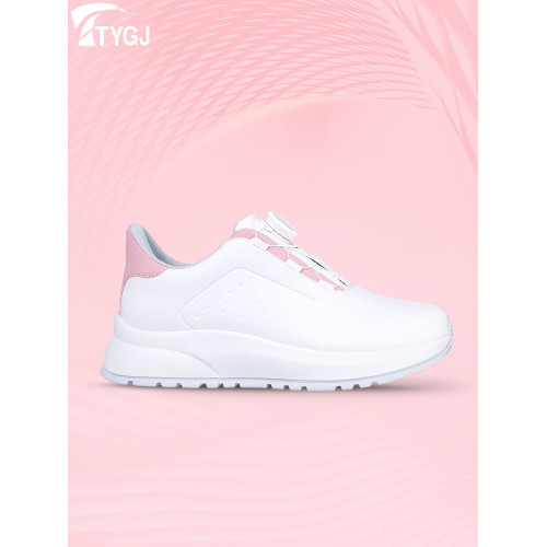 高爾夫球鞋女款防水防滑旋鈕鞋帶女鞋厚底增高固定釘女士運動鞋子 高爾夫球鞋女款防水防滑旋鈕鞋帶女鞋厚底增高固定釘女士運動鞋子