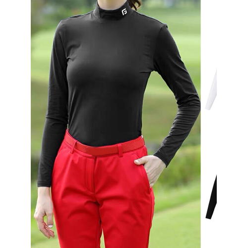 高爾夫女裝打底衫保暖衣女士秋冬GOLF運動長袖T恤球衣內裡磨絨服 高爾夫女裝打底衫保暖衣女士秋冬GOLF運動長袖T恤球衣內裡磨絨服