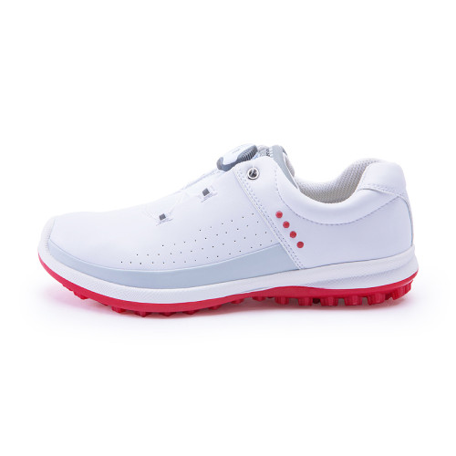 高爾夫球鞋女款防水鞋子旋釦鞋帶防滑底固定釘白色透氣運動鞋子 高爾夫球鞋女款防水鞋子旋釦鞋帶防滑底固定釘白色透氣運動鞋子