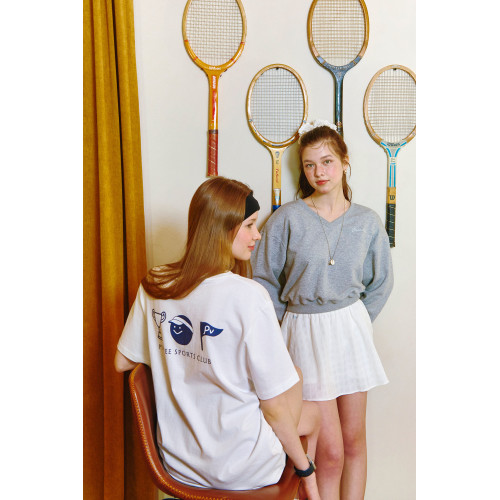 韓國pivvee高爾夫球服25春夏女子GOLF純棉圓領短袖上衣運動戶外 韓國pivvee高爾夫球服25春夏女子GOLF純棉圓領短袖上衣運動戶外