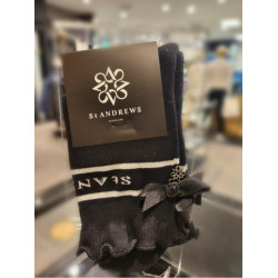 23原單新款ST高爾夫球襪加厚保暖女款蝴蝶結防滑透氣中筒五金件襪