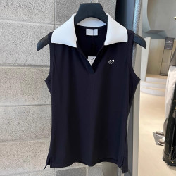 新款高爾夫服裝女士無袖背心夏季速乾百搭顯瘦運動上衣高品質球衣