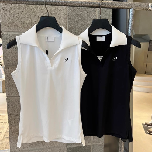 新款高爾夫服裝女士無袖背心夏季速乾百搭顯瘦運動上衣高品質球衣 新款高爾夫服裝女士無袖背心夏季速乾百搭顯瘦運動上衣高品質球衣