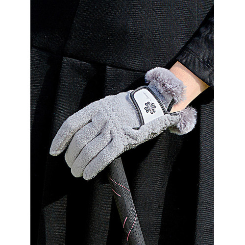 2雙可高爾夫球女士秋冬保暖手套搖粒絨觸控螢幕矽膠防滑左右手1雙 2雙可高爾夫球女士秋冬保暖手套搖粒絨觸控螢幕矽膠防滑左右手1雙