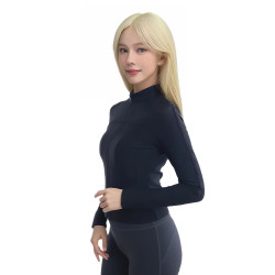 NBSX高爾夫服裝女裝女長袖T恤彈力修身女士POLO衫戶外運動緊身