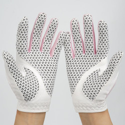 新款TYGOLF高爾夫手套女士雙手超纖布矽膠防滑耐磨運動手套夏季