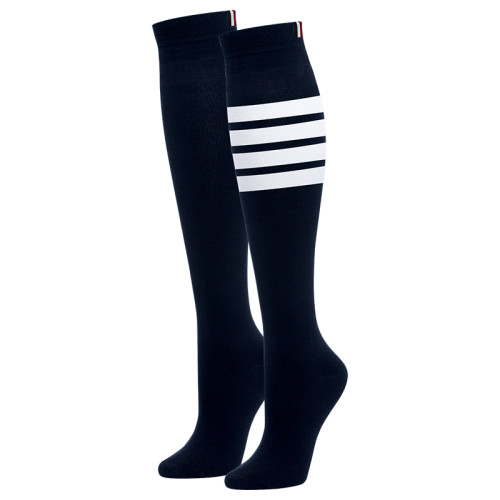 2雙可 高爾夫球襪子女士過膝中筒長襪四條杠百搭長筒運動棉襪 2雙可 高爾夫球襪子女士過膝中筒長襪四條杠百搭長筒運動棉襪