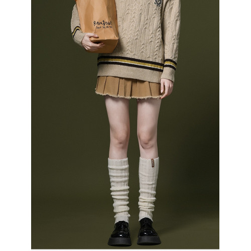 高爾夫服裝秋冬女士襪套韓國小腿襪保暖顯瘦長襪羊毛針織堆堆襪子 高爾夫服裝秋冬女士襪套韓國小腿襪保暖顯瘦長襪羊毛針織堆堆襪子