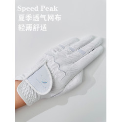 夏季薄款高爾夫球女士手套防曬透氣防滑耐磨白色粉色韓國球童golf