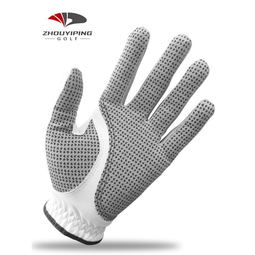 ZYP高爾夫手套 男雙手真羊皮防滑顆粒透氣耐磨golf用品手指保護套