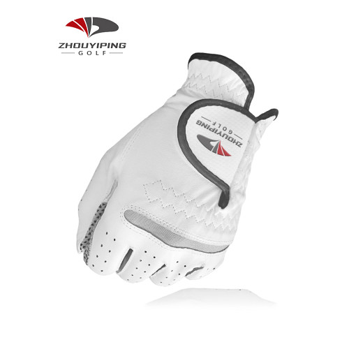 ZYP高爾夫手套 男雙手真羊皮防滑顆粒透氣耐磨golf用品手指保護套