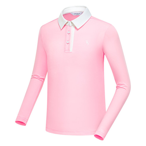 高爾夫兒童服裝春夏男女童長袖柔軟親膚簡約時尚運動休閒上衣服飾 高爾夫兒童服裝春夏男女童長袖柔軟親膚簡約時尚運動休閒上衣服飾