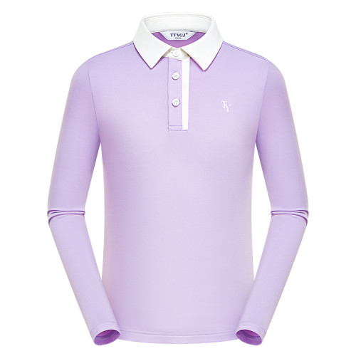 高爾夫兒童服裝春夏男女童長袖柔軟親膚簡約時尚運動休閒上衣服飾 高爾夫兒童服裝春夏男女童長袖柔軟親膚簡約時尚運動休閒上衣服飾