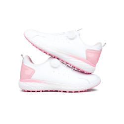 高爾夫球鞋防水防滑旋轉鈕鞋帶女鞋超纖皮固定釘休閒運動透氣鞋子