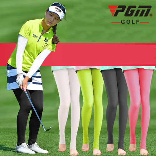高爾夫球服裝冰絲打底褲 女士防曬褲 9分/踩腳襪子運動褲防勾絲 高爾夫球服裝冰絲打底褲 女士防曬褲 9分/踩腳襪子運動褲防勾絲