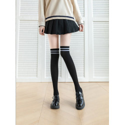 高爾夫防曬球襪打底褲夏季絲襪雙拼色過膝襪無縫防紫外線golf球