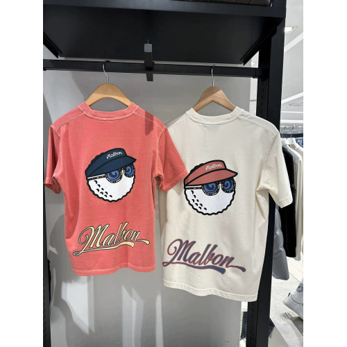 malbon高爾夫球服男女同款短款圓領短袖T恤復古運動戶外夏季 malbon高爾夫球服男女同款短款圓領短袖T恤復古運動戶外夏季