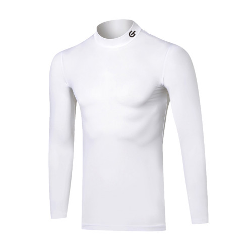 高爾夫服裝男士冰絲防曬衣打底衫夏季長袖冰涼彈力面料golf衣服 高爾夫服裝男士冰絲防曬衣打底衫夏季長袖冰涼彈力面料golf衣服