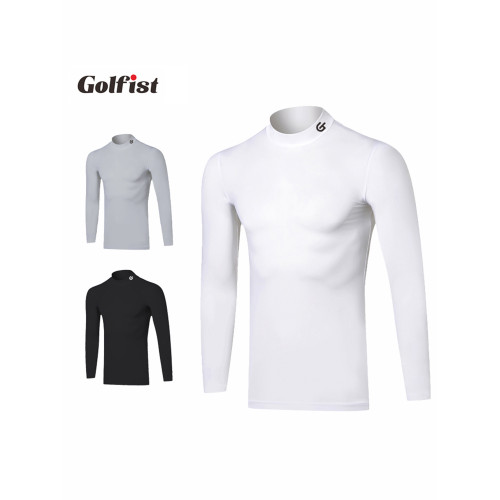 高爾夫服裝男士冰絲防曬衣打底衫夏季長袖冰涼彈力面料golf衣服 高爾夫服裝男士冰絲防曬衣打底衫夏季長袖冰涼彈力面料golf衣服