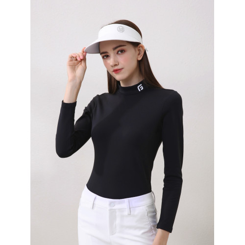 秋冬季高爾夫加絨保暖衣女士長袖彈力打底衫上衣女golf女裝服裝女 秋冬季高爾夫加絨保暖衣女士長袖彈力打底衫上衣女golf女裝服裝女